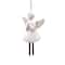 Wizardi 8.27" x 11.81" Ceramic Angel Bell Christmas Ornament, 1pc.